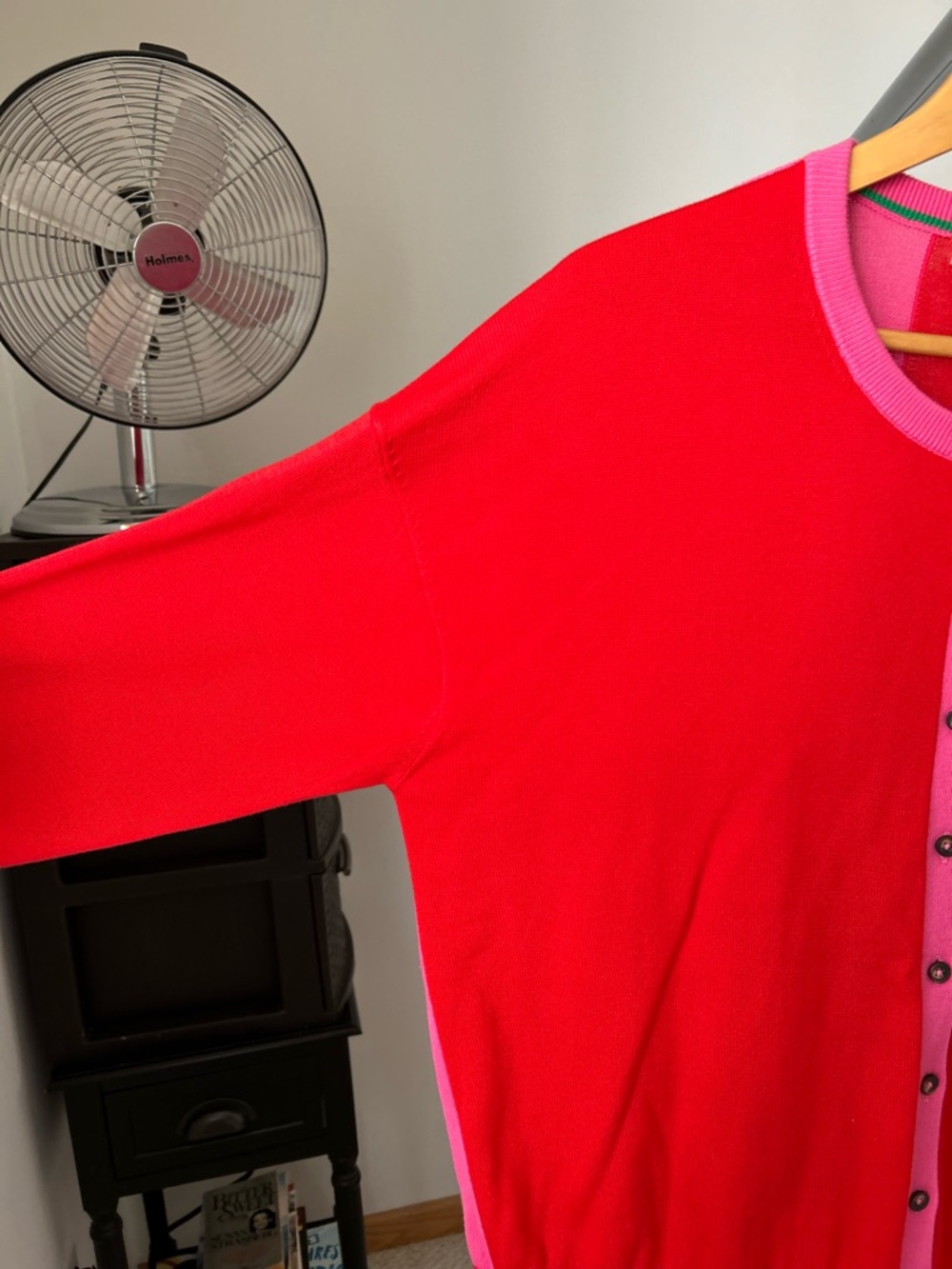 Boden Lara Relaxed Color Block Cotton Cardigan Sweater - Picture 3 of 9